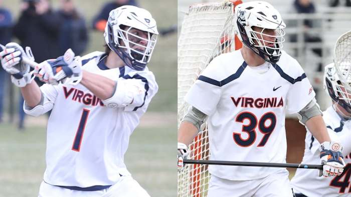 Connor Shellenberger and Cole Kastner, Virginia Cavaliers men's lacrosse